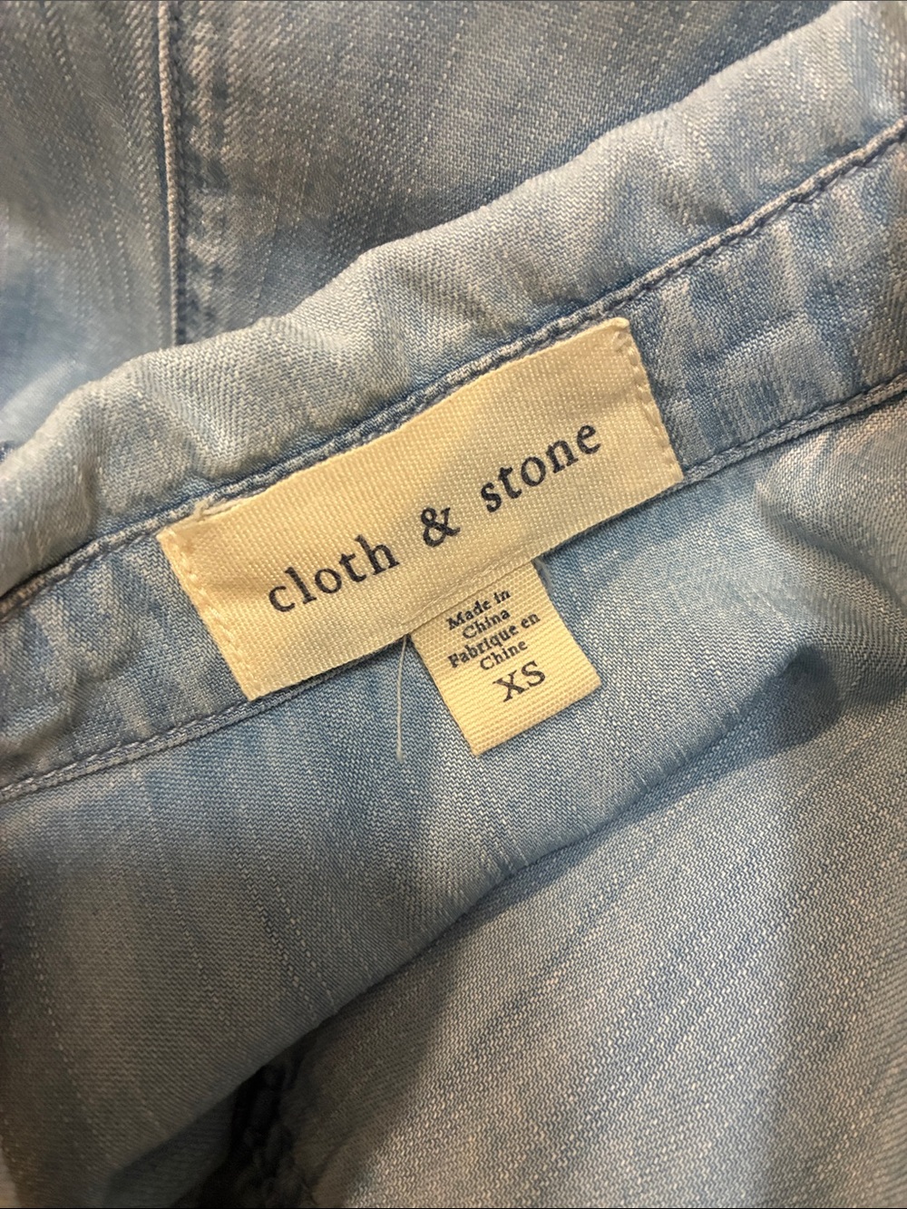 Cloth & stone -Light Blue Button-Down Shirt Size XS - Picture 5 of 7